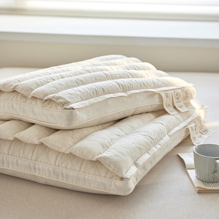 91家纺网 家纺一手货源 找家纺 （总）2026新款 棉麻牵引荞麦护颈枕芯枕头 可拆卸荞麦护颈枕芯明目荞麦