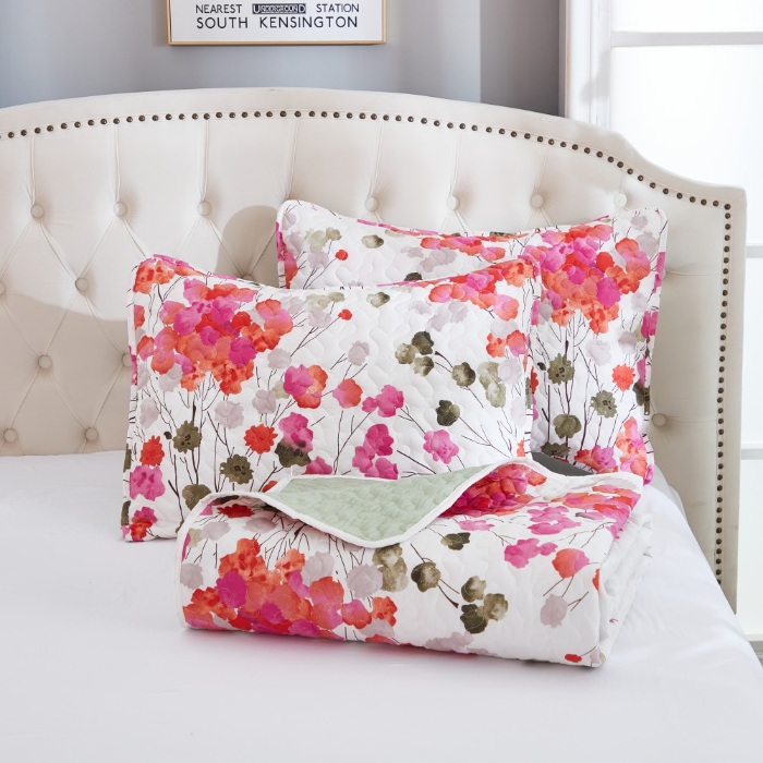 91家纺网 家纺一手货源 找家纺 （总）跨境专供 2025年绗缝被四季通用床可水洗床盖夹棉绗缝床盖