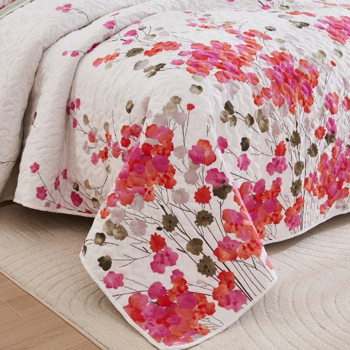 91家纺网 家纺一手货源 找家纺 （总）跨境专供 2025年绗缝被四季通用床可水洗床盖夹棉绗缝床盖