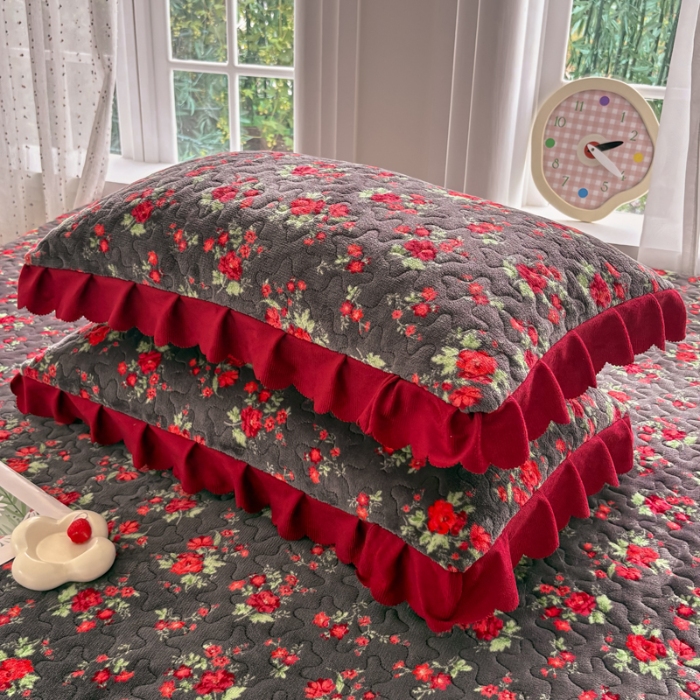 91家纺网 家纺一手货源 找家纺 （总）浩浩家纺 2025新款牛奶绒床盖四件套床上绒四件套