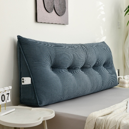 91家纺网 家纺一手货源 找家纺 （总）美达人 2025新款灯芯绒三角床头靠垫靠背靠枕