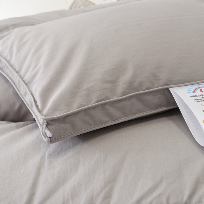 91家纺网 家纺一手货源 找家纺 抗日家纺 专版新品金砖系列120支超柔软糯面料 金砖二号羽绒被  灰色