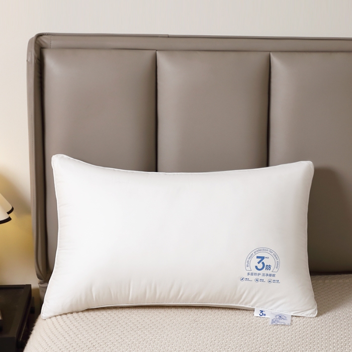 91家纺网 家纺一手货源 找家纺 全棉羽丝枕 羽丝绒枕芯 三防枕芯 全棉枕芯 中高枕