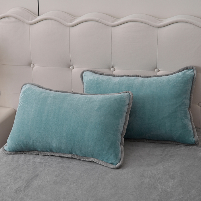 91家纺网 家纺一手货源 找家纺 （总）云恋家纺 加厚牛奶绒四件套简约双面加绒被套罩床单双人家用冬季法兰绒--简约款