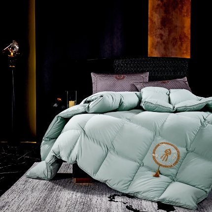 （總）抗日家紡 專版新品中國風120支超柔軟糯面料被殼 帛風羽絨被