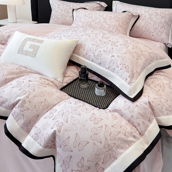 91家纺网 家纺一手货源 找家纺 （总）高档礼盒装超细旦超柔长绒棉磨毛刺绣四件套秋冬加厚100%纯棉全棉床品