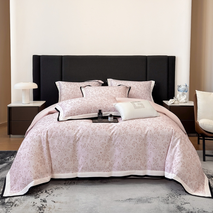 91家纺网 家纺一手货源 找家纺 （总）高档礼盒装超细旦超柔长绒棉磨毛刺绣四件套秋冬加厚100%纯棉全棉床品