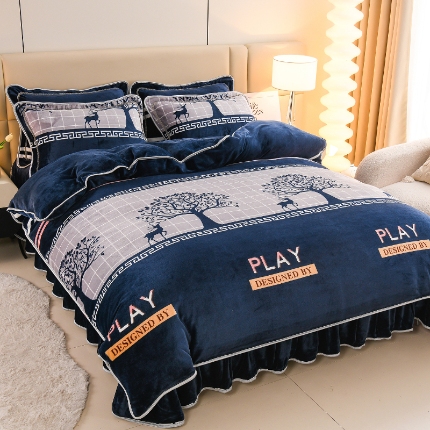 91家纺网 家纺一手货源 找家纺 （总）眠多宝 2025新款8-9斤高克重牛奶绒四件套法莱绒水晶绒金貂绒抖音快手直播热款