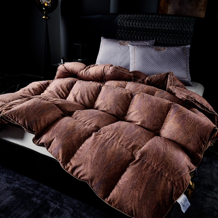 91家纺网 家纺一手货源 找家纺 抗日家纺 专版花型高密度超柔数码印花单层立体防绒羽绒被壳 阿尔卑斯