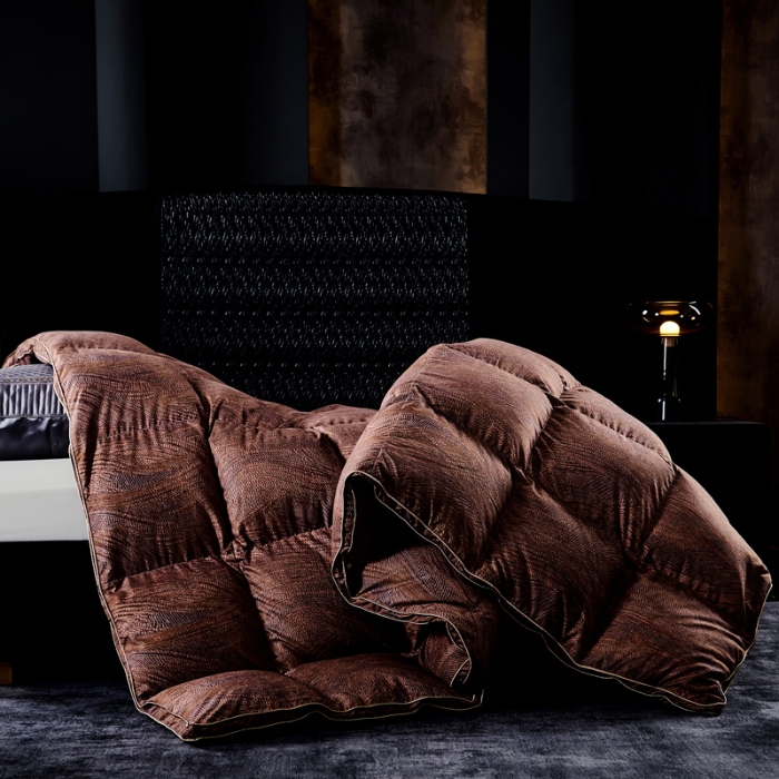 91家纺网 家纺一手货源 找家纺 抗日家纺 专版花型高密度超柔数码印花单层立体防绒羽绒被壳 阿尔卑斯