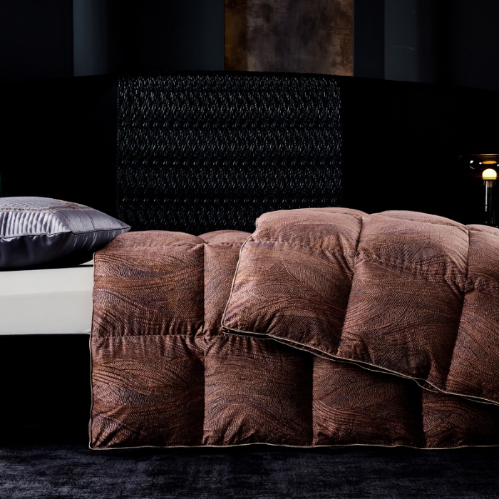 91家纺网 家纺一手货源 找家纺 抗日家纺 专版花型高密度超柔数码印花单层立体防绒羽绒被壳 阿尔卑斯