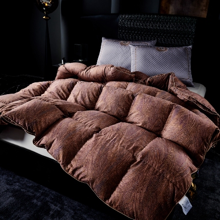 （总）抗日家纺 专版花型高密度超柔数码印花单层立体防绒羽绒被壳