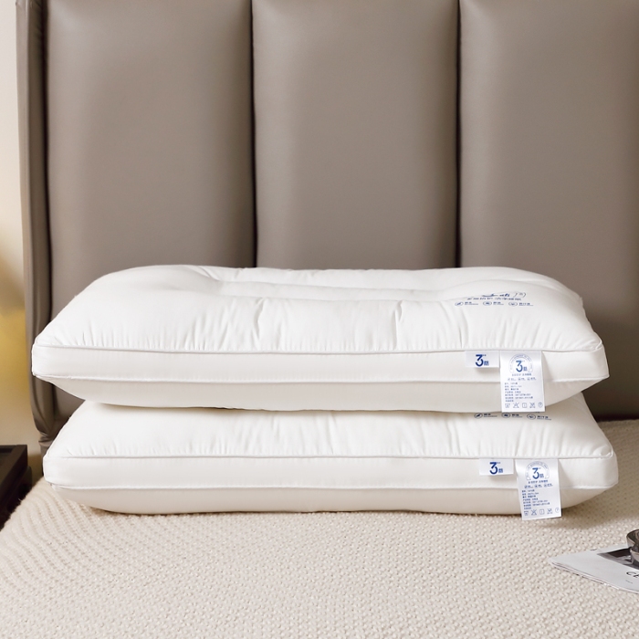 91家纺网 家纺一手货源 找家纺 全棉羽丝枕 羽丝绒枕芯 三防枕芯 全棉羽丝护颈枕 全棉枕芯 中高枕