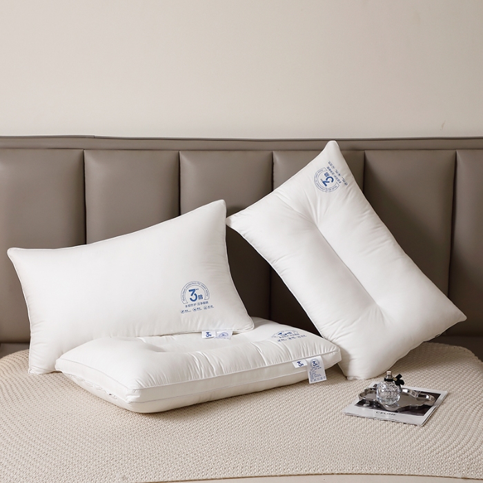 91家纺网 家纺一手货源 找家纺 全棉羽丝枕 羽丝绒枕芯 三防枕芯 全棉羽丝护颈枕 全棉枕芯 中高枕
