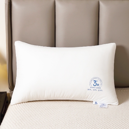 全棉羽丝枕 羽丝绒枕芯 三防枕芯 全棉枕芯 中高枕