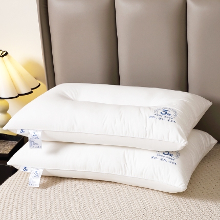 全棉羽丝枕 羽丝绒枕芯 三防枕芯 全棉羽丝护颈枕 全棉枕芯 中高枕