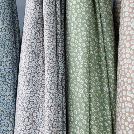 恒隆   新款套件面料110克化纖磨毛印花面料