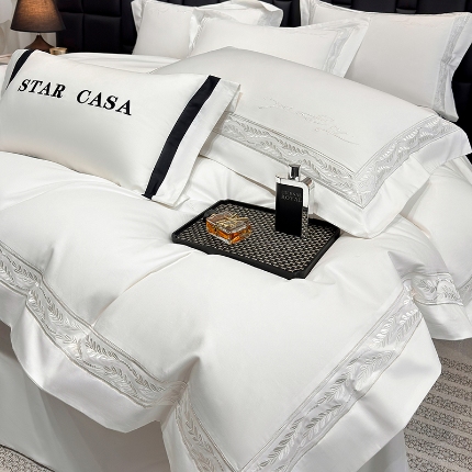 （总）星蕴家纺 2025新款100s贡缎长绒棉四件套-路易