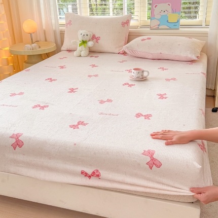 91家纺网 家纺一手货源 找家纺 （总）梦舒阳家纺 2026新品牛奶绒单床笠单被套床笠三件套软fufu牛奶绒单品