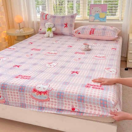 91家纺网 家纺一手货源 找家纺 （总）梦舒阳家纺 2026新品牛奶绒单床笠单被套床笠三件套软fufu牛奶绒单品