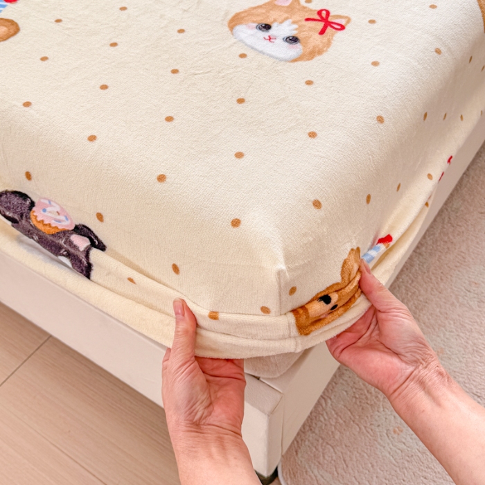 91家纺网 家纺一手货源 找家纺 （总）梦舒阳家纺 2026新品牛奶绒单床笠单被套床笠三件套软fufu牛奶绒单品