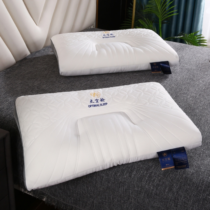 91家纺网 家纺一手货源 找家纺 新款太空舱胶质枕 羽丝护颈枕 健康保健枕 舒适枕 枕芯 枕头