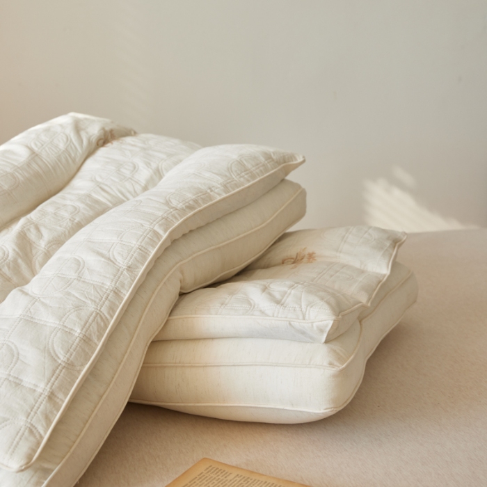 91家纺网 家纺一手货源 找家纺 （总）2026新款  全棉亚麻护颈枕芯枕头  多功能荞麦明目枕按摩护颈护耳舒缓保健枕芯