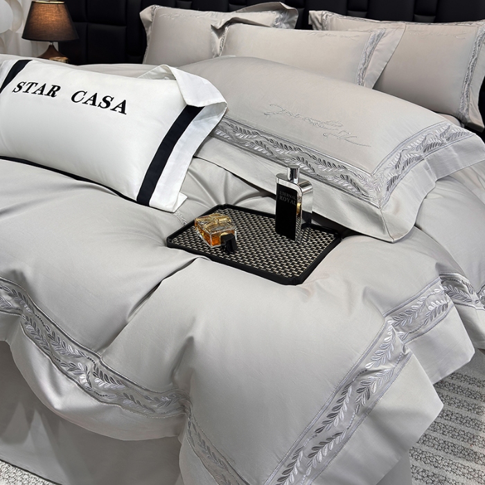 91家纺网 家纺一手货源 找家纺 （总）星蕴家纺 2025新款100s贡缎长绒棉四件套-路易