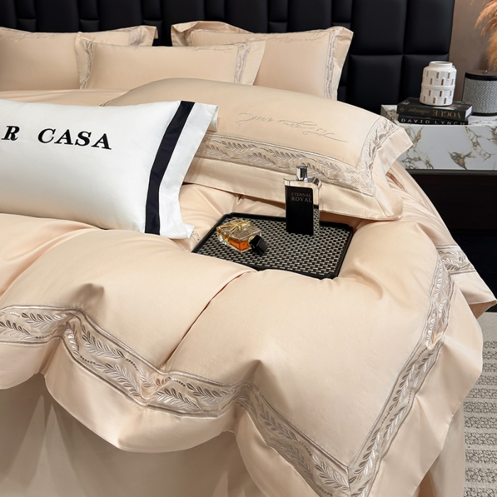 91家纺网 家纺一手货源 找家纺 （总）星蕴家纺 2025新款100s贡缎长绒棉四件套-路易