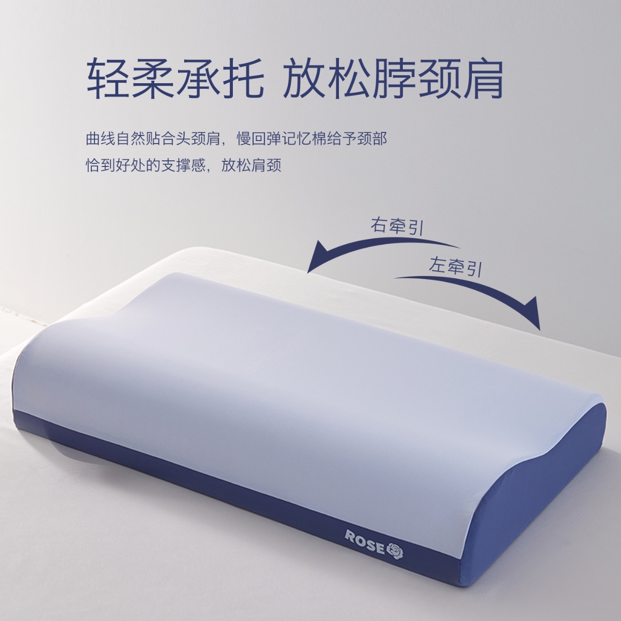 91家纺网 家纺一手货源 找家纺 （总）2026新款  吾家安睡记忆枕芯  深睡8小时零压多功能多维度牵引记忆枕芯枕头