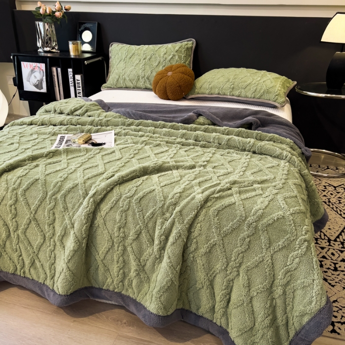 91家纺网 家纺一手货源 找家纺 （总）云恋家纺 2025新款2025塔芙绒毛毯加厚舒棉绒绒盖毯牛奶绒办公室午睡珊瑚绒披肩沙发毯被子