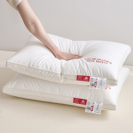 91家纺网 家纺一手货源 找家纺 兴丝露枕芯 全棉酒店枕 羽丝枕 双边立体枕 单人枕芯 全棉枕头 全棉枕芯