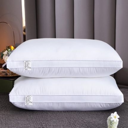 91家纺网 家纺一手货源 找家纺 兴丝露枕芯 全棉酒店枕 羽丝枕 双边立体枕 单人枕芯 全棉枕头 全棉枕芯