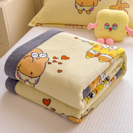 91家纺网 家纺一手货源 找家纺 （总）2025儿童毛毯双层加厚冬季北极绒小被子幼儿园午睡宝宝婴儿珊瑚绒学生毯子