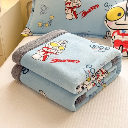 91家纺网 家纺一手货源 找家纺 （总）2025儿童毛毯双层加厚冬季北极绒小被子幼儿园午睡宝宝婴儿珊瑚绒学生毯子