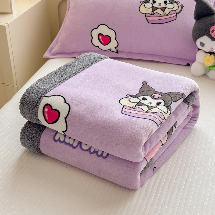 91家纺网 家纺一手货源 找家纺 （总）2025儿童毛毯双层加厚冬季北极绒小被子幼儿园午睡宝宝婴儿珊瑚绒学生毯子