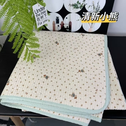 91家纺网 家纺一手货源 找家纺 （总）A类双面全棉床盖 200*220±5CM可机洗双面纯棉绗缝夹棉床单防滑垫