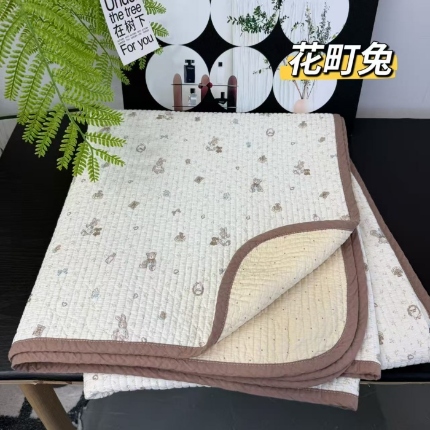 91家纺网 家纺一手货源 找家纺 （总）A类双面全棉床盖 200*220±5CM可机洗双面纯棉绗缝夹棉床单防滑垫