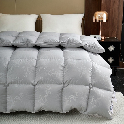 91家纺网 家纺一手货源 找家纺 （总）抗日家纺 新款羽绒被壳 双层磨毛提花羽绒被 凤尾