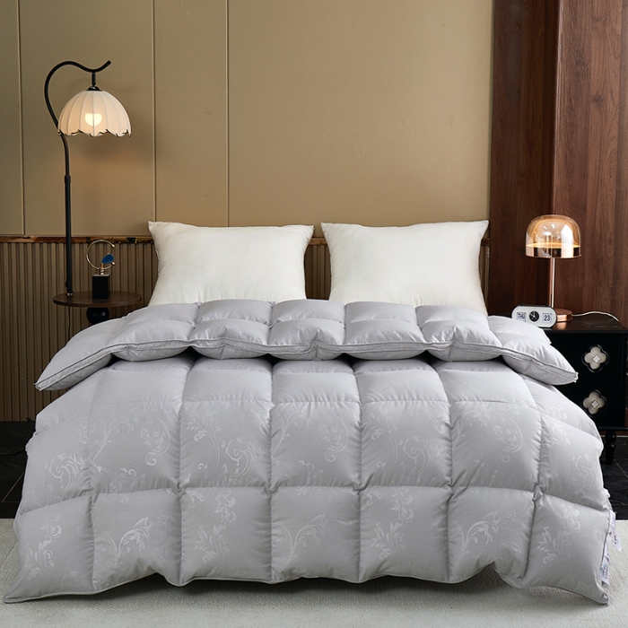 91家纺网 家纺一手货源 找家纺 （总）抗日家纺 新款羽绒被壳 双层磨毛提花羽绒被 凤尾