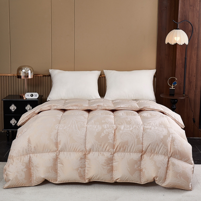 91家纺网 家纺一手货源 找家纺 （总）抗日家纺新品自充羽绒被壳 高精密银丝单层立体高端羽绒被 奥菲亚