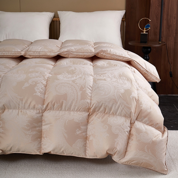 91家纺网 家纺一手货源 找家纺 （总）抗日家纺新品自充羽绒被壳 高精密银丝单层立体高端羽绒被 奥菲亚