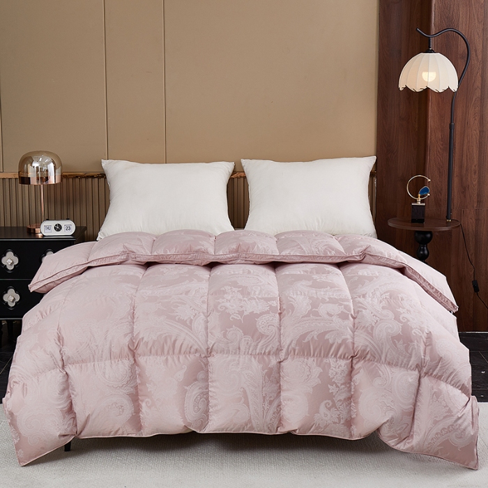 91家纺网 家纺一手货源 找家纺 抗日家纺新品自充羽绒被壳 高精密银丝单层立体高端羽绒被 奥菲亚 奥菲亚 豆沙色