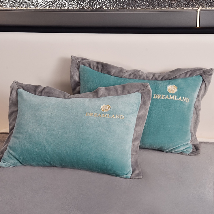 91家纺网 家纺一手货源 找家纺 （总）云恋家纺 2025新款加厚刺绣牛奶绒四件套--梦想款