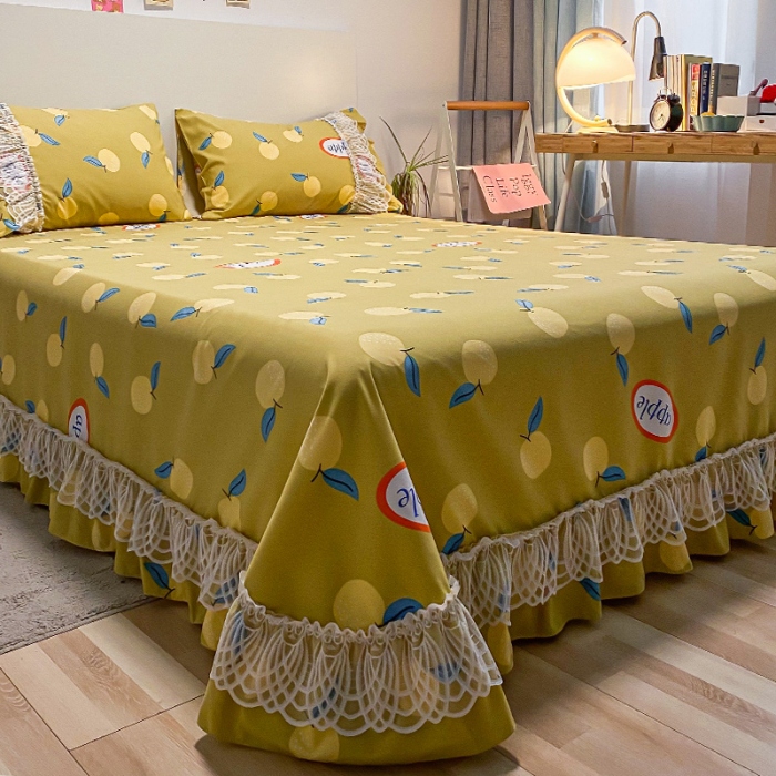 91家纺网 家纺一手货源 找家纺 （总）乐朵家居 2026春夏新品 爱薇朵 韩式 花边床单 