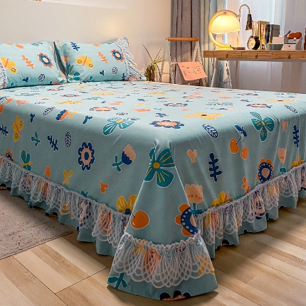 91家纺网 家纺一手货源 找家纺 （总）乐朵家居 2026春夏新品 爱薇朵 韩式 花边床单 