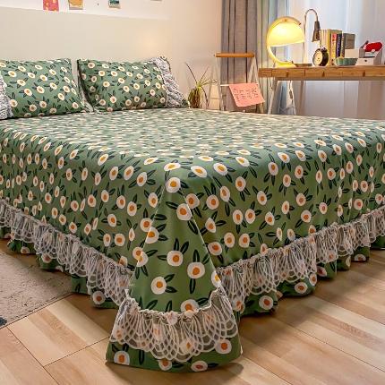 91家纺网 家纺一手货源 找家纺 （总）乐朵家居 2026春夏新品 爱薇朵 韩式 花边床单 