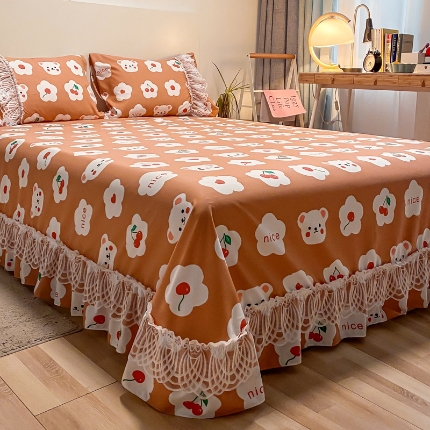 91家纺网 家纺一手货源 找家纺 （总）乐朵家居 2026春夏新品 爱薇朵 韩式 花边床单 