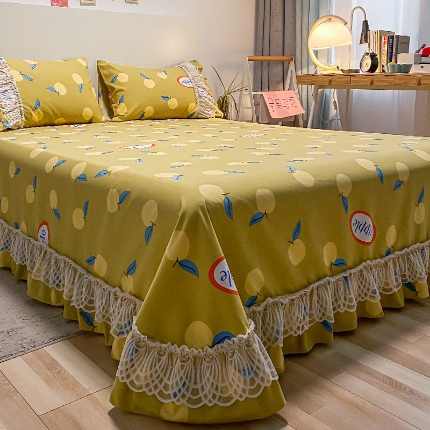 91家纺网 家纺一手货源 找家纺 （总）乐朵家居 2026春夏新品 爱薇朵 韩式 花边床单 