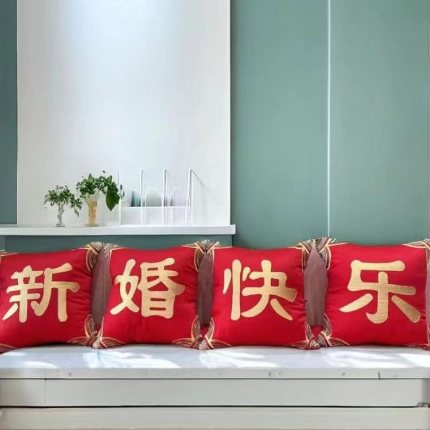 91家纺网 家纺一手货源 找家纺 梦丝语家纺婚庆四件套五件套六件套八件套10件套百支长绒棉床裙款原版